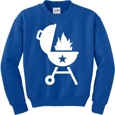 Bbq Fire Flames Great Gift Kids Sweatshirt