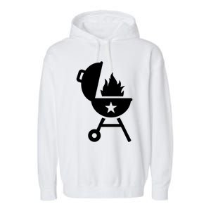 Bbq Fire Flames Great Gift Garment-Dyed Fleece Hoodie