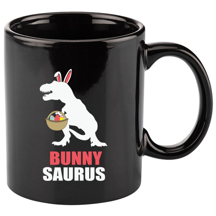 Bunnysaurus Funny Family Easter Day Funny T Rex 11oz C Handle Ceramic Mug