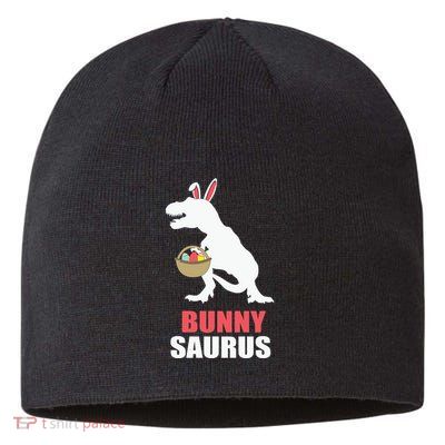 Bunnysaurus Funny Family Easter Day Funny T Rex Sustainable Beanie