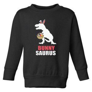 Bunnysaurus Funny Family Easter Day Funny T Rex Toddler Sweatshirt