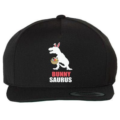 Bunnysaurus Funny Family Easter Day Funny T Rex Wool Snapback Cap