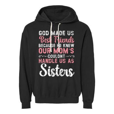 Best Friend Forever Friendship Bestie BFF Squad Garment-Dyed Fleece Hoodie