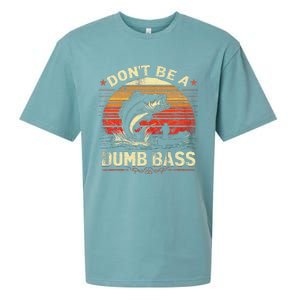 Bass Fishing Funny DonT Be A Dumb Bass Retro Manfishing Sueded Cloud Jersey T-Shirt