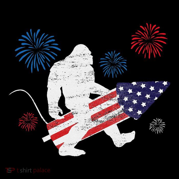 Bigfoot Fireworks Funny 4th Of July Sasquatch Patriotic Mug