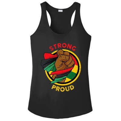 Black Fist for  Black History Month Ladies PosiCharge Competitor Racerback Tank