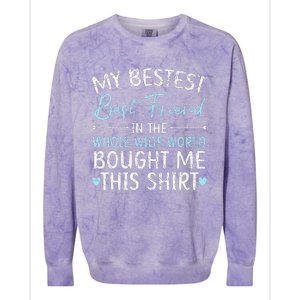 Best Friend Forever Friendship Bestie BFF Squad Colorblast Crewneck Sweatshirt