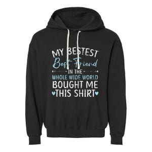 Best Friend Forever Friendship Bestie BFF Squad Garment-Dyed Fleece Hoodie