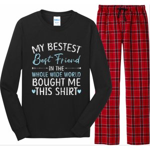 Best Friend Forever Friendship Bestie BFF Squad Long Sleeve Pajama Set