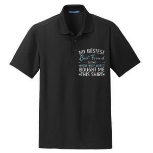 Best Friend Forever Friendship Bestie BFF Squad Dry Zone Grid Polo