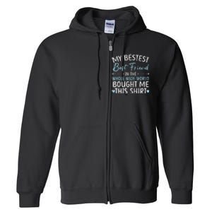 Best Friend Forever Friendship Bestie BFF Squad Full Zip Hoodie