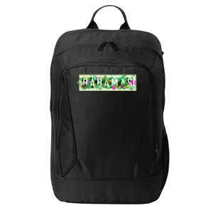 Bahamas Framed Floral Design City Backpack