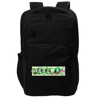 Bahamas Framed Floral Design Impact Tech Backpack