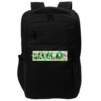 Bahamas Framed Floral Design Impact Tech Backpack