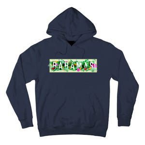 Bahamas Framed Floral Design Tall Hoodie