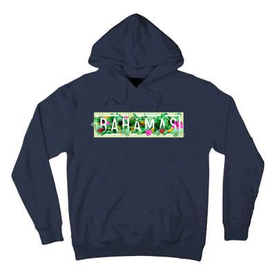 Bahamas Framed Floral Design Tall Hoodie