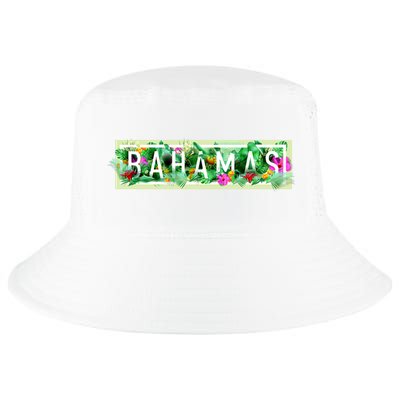 Bahamas Framed Floral Design Cool Comfort Performance Bucket Hat