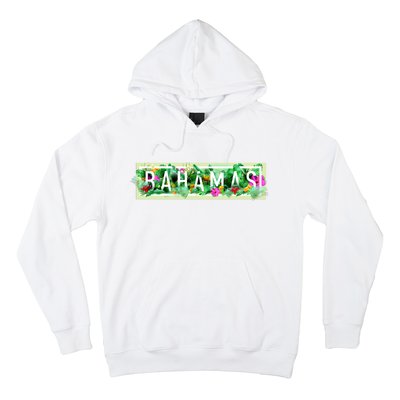 Bahamas Framed Floral Design Hoodie