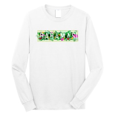 Bahamas Framed Floral Design Long Sleeve Shirt