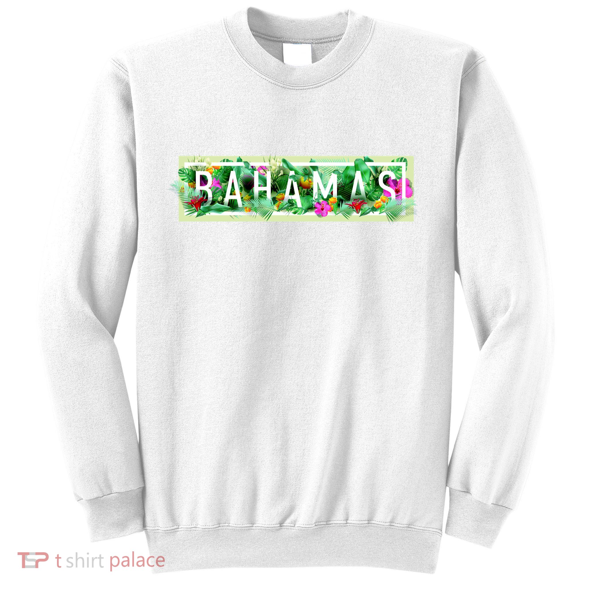 Bahamas Framed Floral Design Sweatshirt
