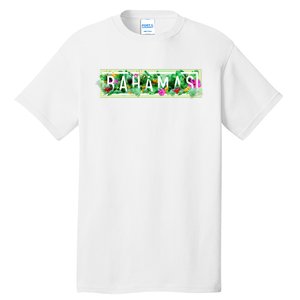 Bahamas Framed Floral Design Tall T-Shirt