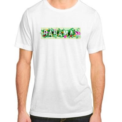 Bahamas Framed Floral Design Adult ChromaSoft Performance T-Shirt