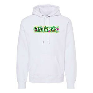 Bahamas Framed Floral Design Premium Hoodie