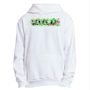 Bahamas Framed Floral Design Urban Pullover Hoodie