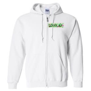 Bahamas Framed Floral Design Full Zip Hoodie