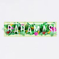 Bahamas Framed Floral Design Full Zip Hoodie