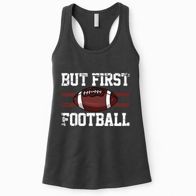 But First Football | Football Player Vintage Gift Womens Tank Top