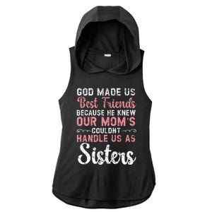 Best Friend Forever Friendship Bestie BFF Squad Ladies PosiCharge Tri-Blend Wicking Draft Hoodie Tank