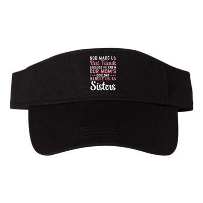 Best Friend Forever Friendship Bestie BFF Squad Valucap Bio-Washed Visor