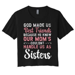 Best Friend Forever Friendship Bestie BFF Squad Women's Crop Top Tee