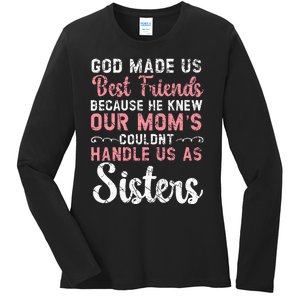 Best Friend Forever Friendship Bestie BFF Squad Ladies Long Sleeve Shirt