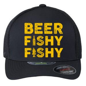 Beer Fishy Fishy Fishing Lover Funny Flexfit Unipanel Trucker Cap