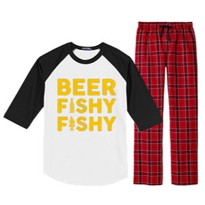 Beer Fishy Fishy Fishing Lover Funny Raglan Sleeve Pajama Set