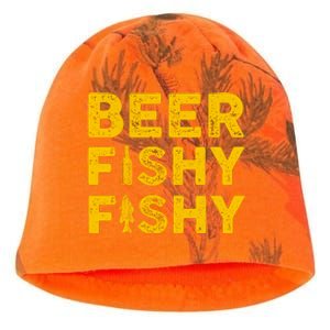 Beer Fishy Fishy Fishing Lover Funny Kati - Camo Knit Beanie