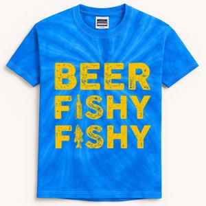 Beer Fishy Fishy Fishing Lover Funny Kids Tie-Dye T-Shirt