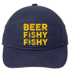 Beer Fishy Fishy Fishing Lover Funny 7-Panel Snapback Hat