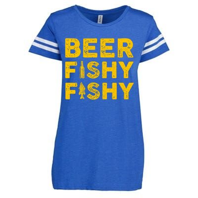 Beer Fishy Fishy Fishing Lover Funny Enza Ladies Jersey Football T-Shirt