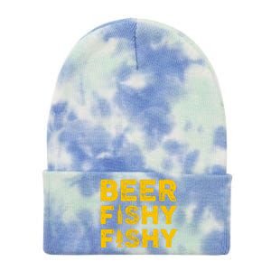 Beer Fishy Fishy Fishing Lover Funny Tie Dye 12in Knit Beanie