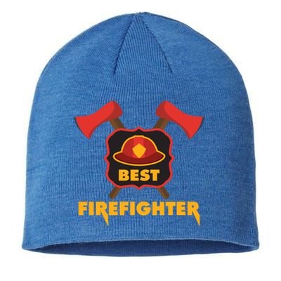 Best Firefighter Fire Cute Gift Sustainable Beanie