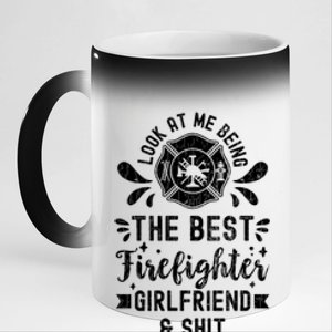 Best Firefighter Friend Funny Fire Fire Truck Graphic Cool Gift 11oz Black Color Changing Mug