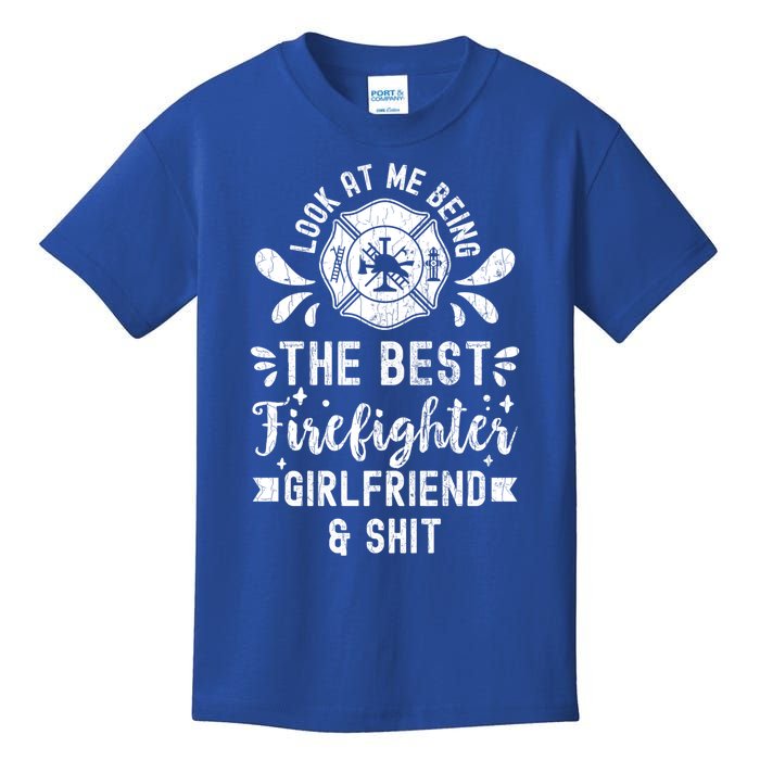 Best Firefighter Friend Funny Fire Fire Truck Graphic Cool Gift Kids T-Shirt