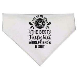 Best Firefighter Friend Funny Fire Fire Truck Graphic Cool Gift USA-Made Doggie Bandana