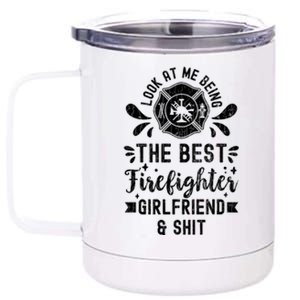 Best Firefighter Friend Funny Fire Fire Truck Graphic Cool Gift 12 oz Stainless Steel Tumbler Cup