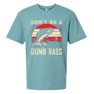 Bass Fishing Funny Dont Be A Dumb Bass Retro Fishing Gift Sueded Cloud Jersey T-Shirt