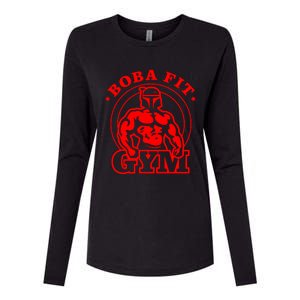 Boba Fit Fat Bodybuilding Gym Womens Cotton Relaxed Long Sleeve T-Shirt