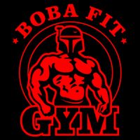 Boba Fit Fat Bodybuilding Gym Cooling Performance Crew T-Shirt